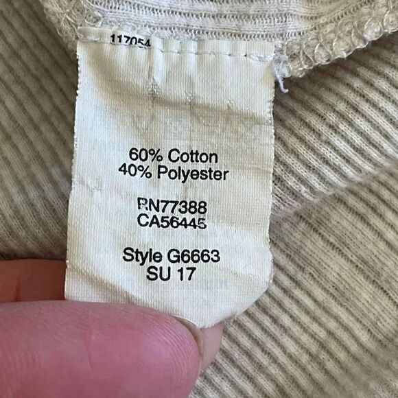 Madewell Oatmeal Ivory Pearl Harbor Short Sleeves T-Shirt SZ L #1296 - Picture 10 of 11